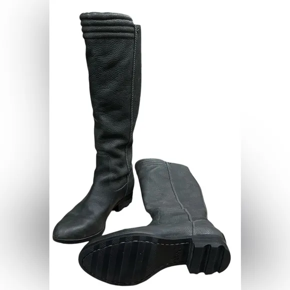 Sorel knee high olive green grayish boots size 9 B4