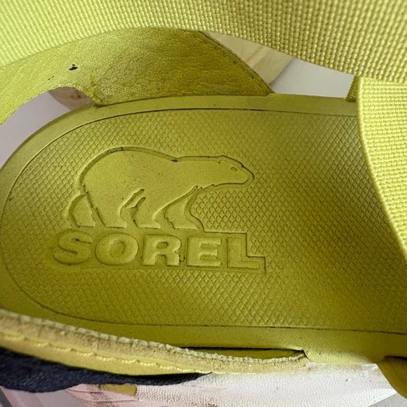 Sorel Neon Green Bandage Strappy Sandal Size 8.5