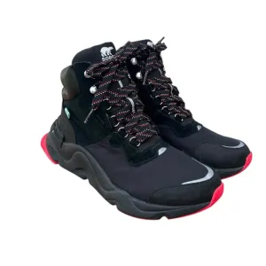 Sorel Women's Boots Kinetic RNEGD Conquest lBlack‎ Red NL4400012 Size 9 High Top