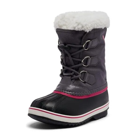 Sorel Youth Yoot PAC Nylon Waterproof Winter‎ Snow Boots Size 8