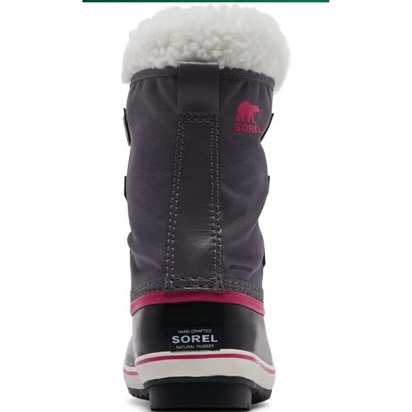 Sorel Youth Yoot PAC Nylon Waterproof Winter‎ Snow Boots Size 8
