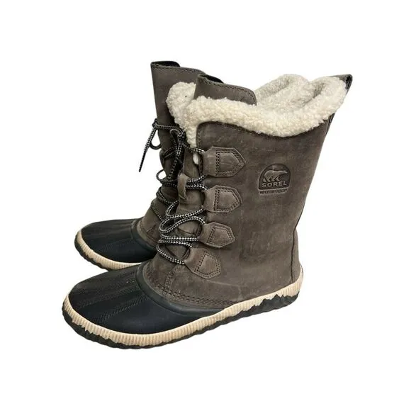 Sorel Out and About boots sz 8 brown color