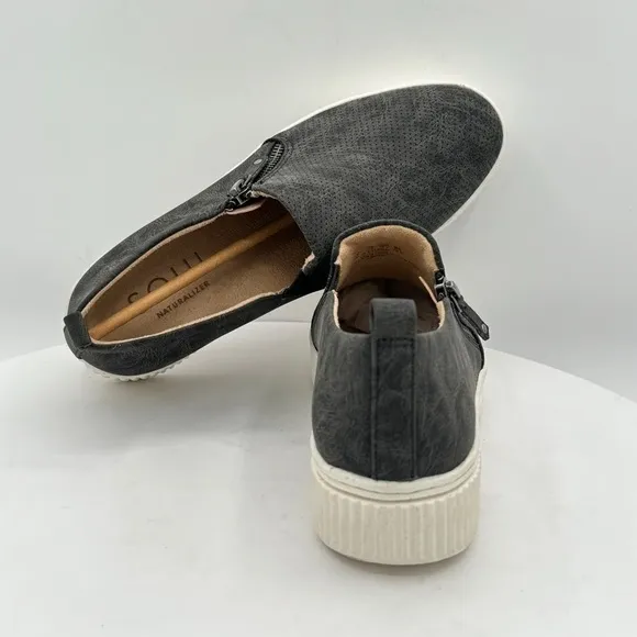 Soul Naturalizes Turner Faux Leather Womens Sneakers  Size 8  Color Black  NEW!
