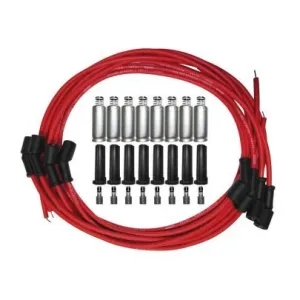 Spark Plug Wire Set - Ultra - Spiral Core - 8 mm - Red - 135 Degree Plug Boots - Factory Style Boots - GM LS-Series - Kit