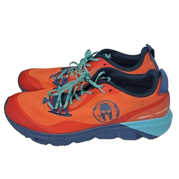Spartan Craft Trail Nordics Speed 2 Men's Orange Multi Sneakers Sz 9