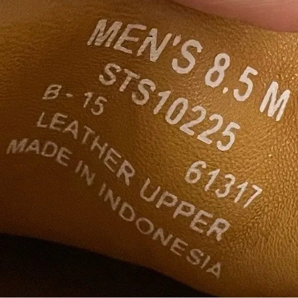 Sperry Top Sider Gold Cup Leather Slip On Loafers Mens 8.5