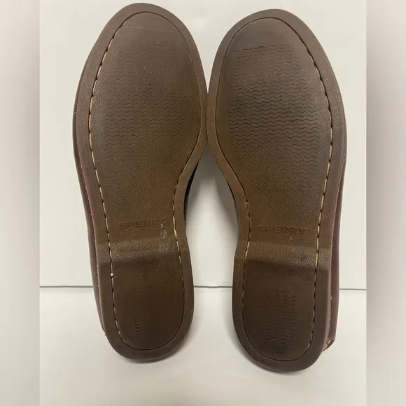 Sperry Top Sider Gold Cup Leather Slip On Loafers Mens 8.5