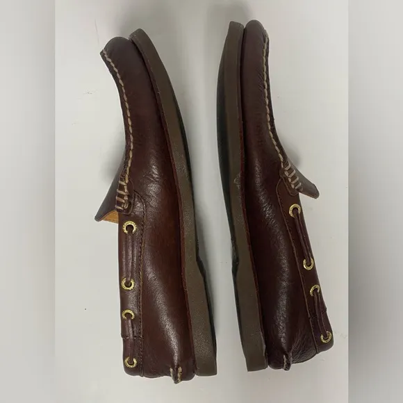 Sperry Top Sider Gold Cup Leather Slip On Loafers Mens 8.5