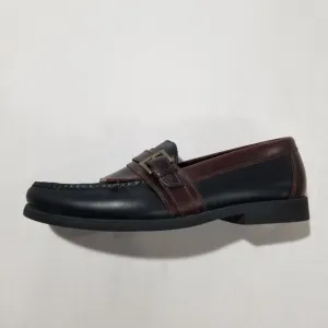SPERRY Top Sider Shoes Mens 10.5 Tremont Kiltie Black Brown Leather Boat Loafer