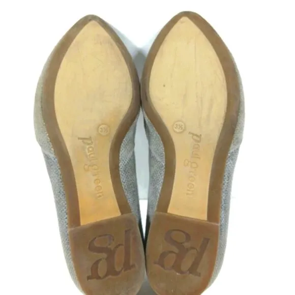 SS1607 GUC $338 Paul Green Mimi Pointed Toe Flats size 3.5 US 6