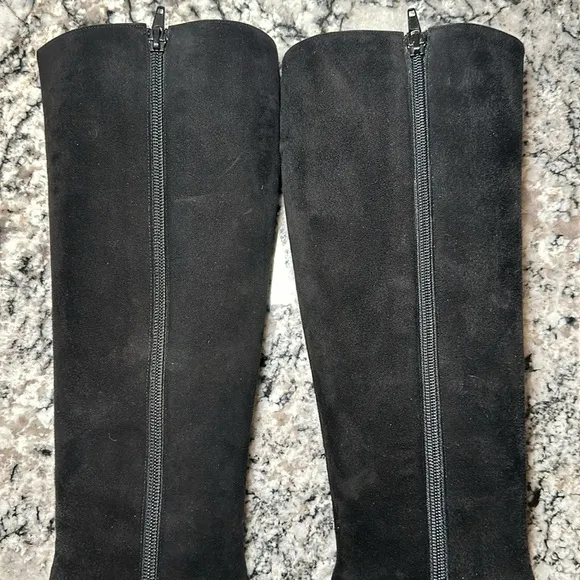 St. John Made in Italy Suede Knee High Boots - 7.5B