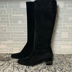 St. John Made in Italy Suede Knee High Boots - 7.5B