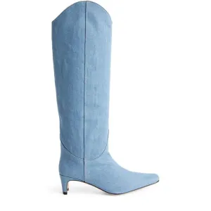 Staud Wally Western Denim Boots