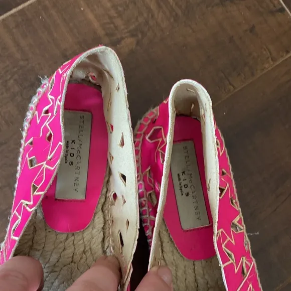 Stella McCartney Kids Pink Star Lasercut EspadrillesNWOB