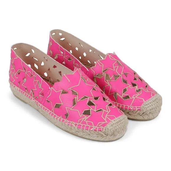 Stella McCartney Kids Pink Star Lasercut EspadrillesNWOB