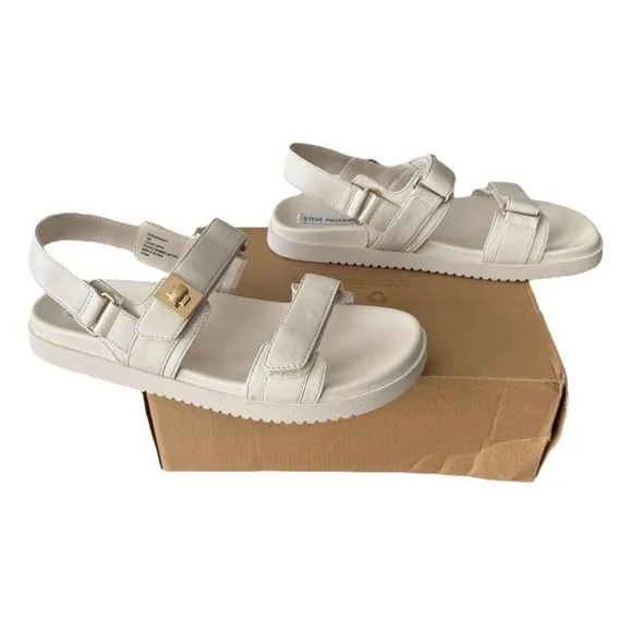 Steve Madden Bone Lea Mona Classic 3 Strap Sandals Women’s Size 13