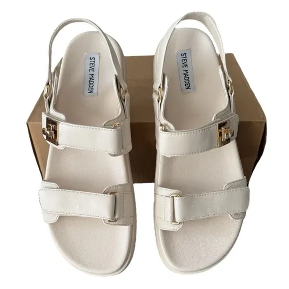 Steve Madden Bone Lea Mona Classic 3 Strap Sandals Women’s Size 13