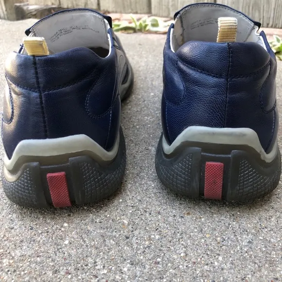 Steve Madden Pastor Blue Leather Slip On Loafers Size 10.5D