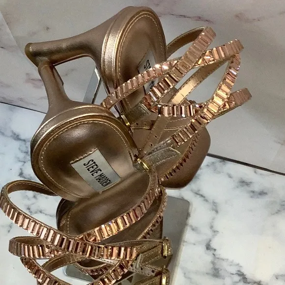 Steve Madden Women's Dress Sandals Rose Gold Size 6.5