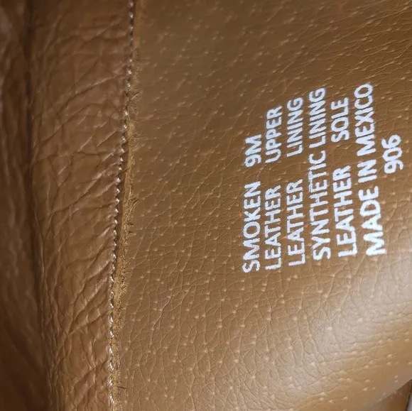 Steven brand thigh high tan real otk leather boots NWT