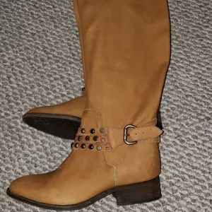 Steven brand thigh high tan real otk leather boots NWT
