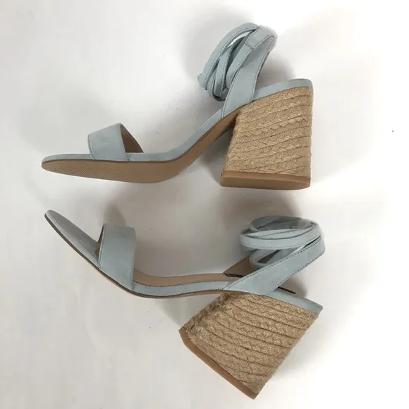 Steven by Steve Madden Yasi Blue Suede Sandals