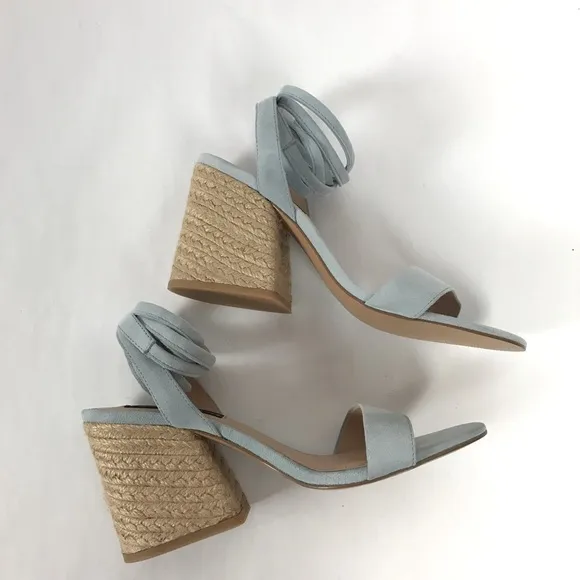 Steven by Steve Madden Yasi Blue Suede Sandals