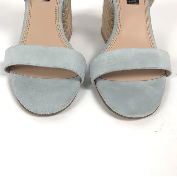 Steven by Steve Madden Yasi Blue Suede Sandals