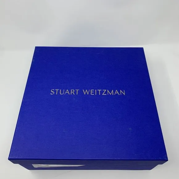 Stuart Weitzman Beatrix 100 Wrap Sandals Women's Size 8B Fig-Fine Glitter S0447‎
