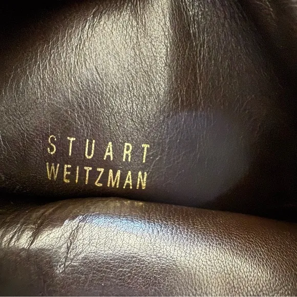 Stuart Weitzman - Cognac Python Embossed Boots