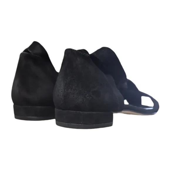 STUART WEITZMAN | Corbata Black Suede Gladiator Sandals in Size US 10