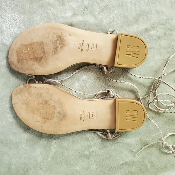 Stuart‎ weitzman Nieta Suede Lace-up Sandal
