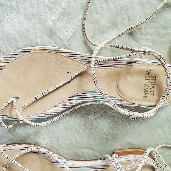 Stuart‎ weitzman Nieta Suede Lace-up Sandal