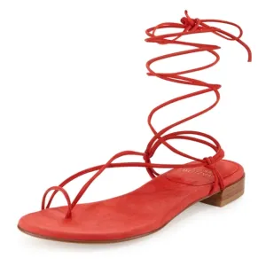 Stuart‎ weitzman Nieta Suede Lace-up Sandal