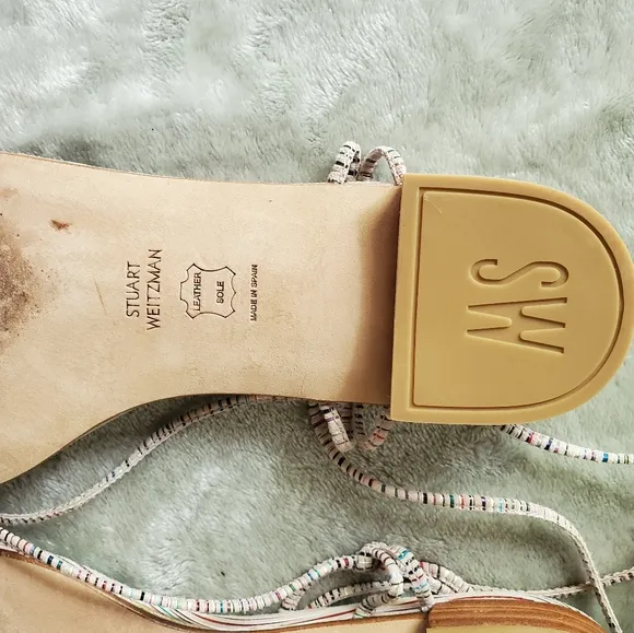 Stuart‎ weitzman Nieta Suede Lace-up Sandal