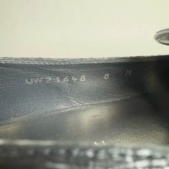 Stuart Weitzman Pointed Toe Loafers Animal Print Silver Grey Size 8