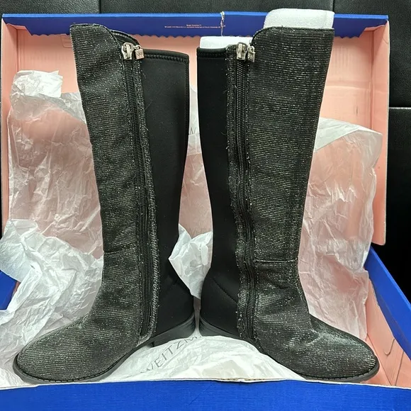 Stuart Weitzman Shimmer Knee High Boots Size 11 (EU 28).