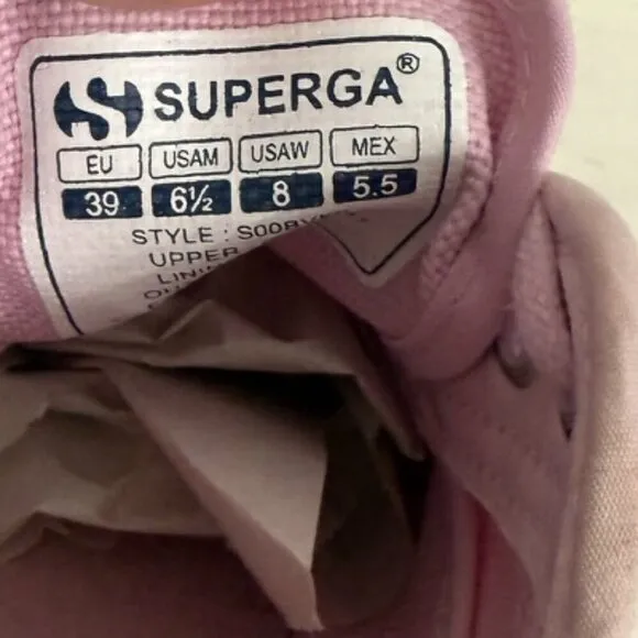 Superga Fantasia Pink Rainbow Platform Sneakers, Women’s Size EU 39 / US 6.5