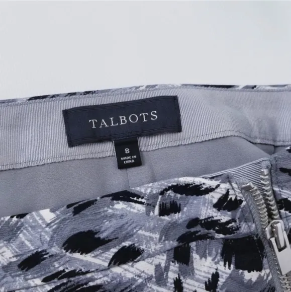Talbots Sexy Pencil Skirt Front Zipper Sz 8