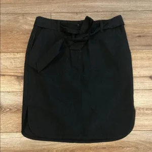 Talbots Women's Black Belted Stretch Skirt