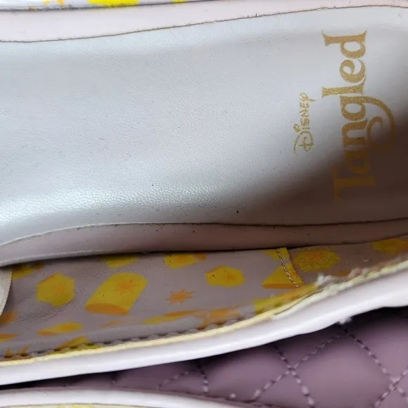 Tangled Disney Tangled Sun Quilted Flats 9/10 New without tags!