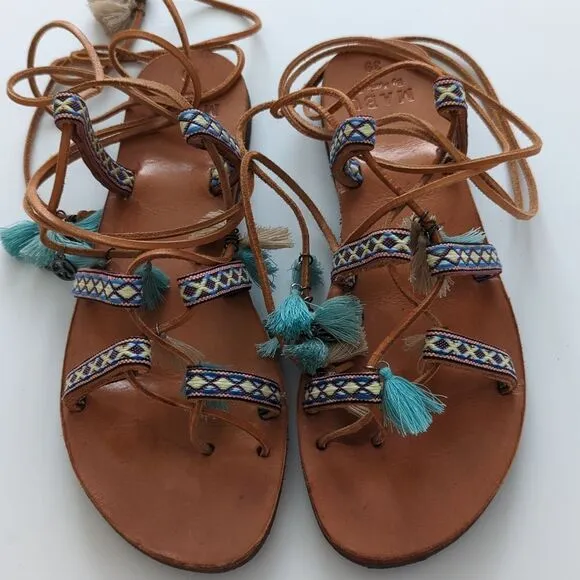 Tassel Wrap Sandal Mabu by Maria BK Size 9