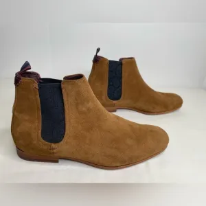 Ted Baker Brown Saldor Suede Chelsea Chukka Boots Size 41