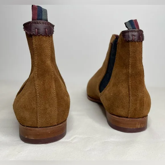 Ted Baker Brown Saldor Suede Chelsea Chukka Boots Size 41