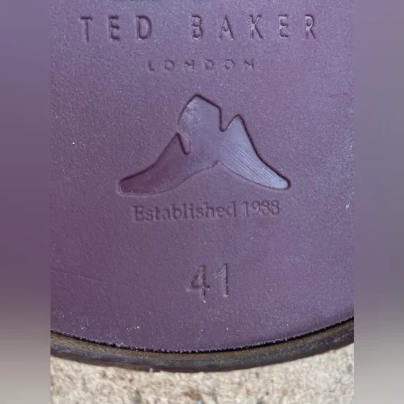 Ted Baker Brown Saldor Suede Chelsea Chukka Boots Size 41