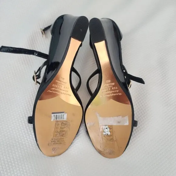 Ted Baker leather strap wedges sandals