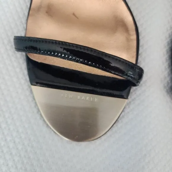 Ted Baker leather strap wedges sandals