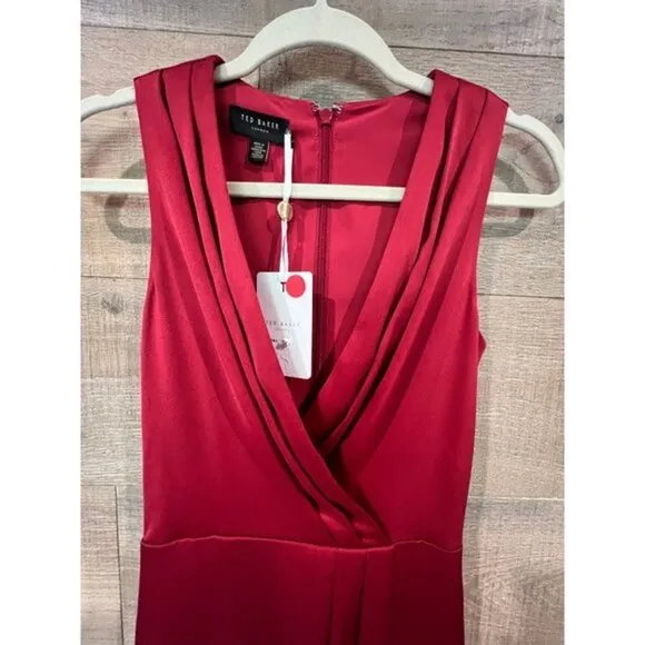 Ted Baker London Chrisey Fixed Wrap Midi Dress Size 2