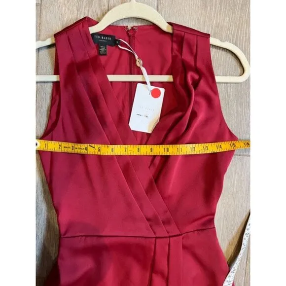Ted Baker London Chrisey Fixed Wrap Midi Dress Size 2