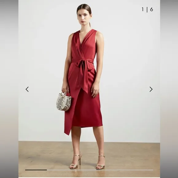 Ted Baker London- Chrisey Fixed Wrap Midi Dress